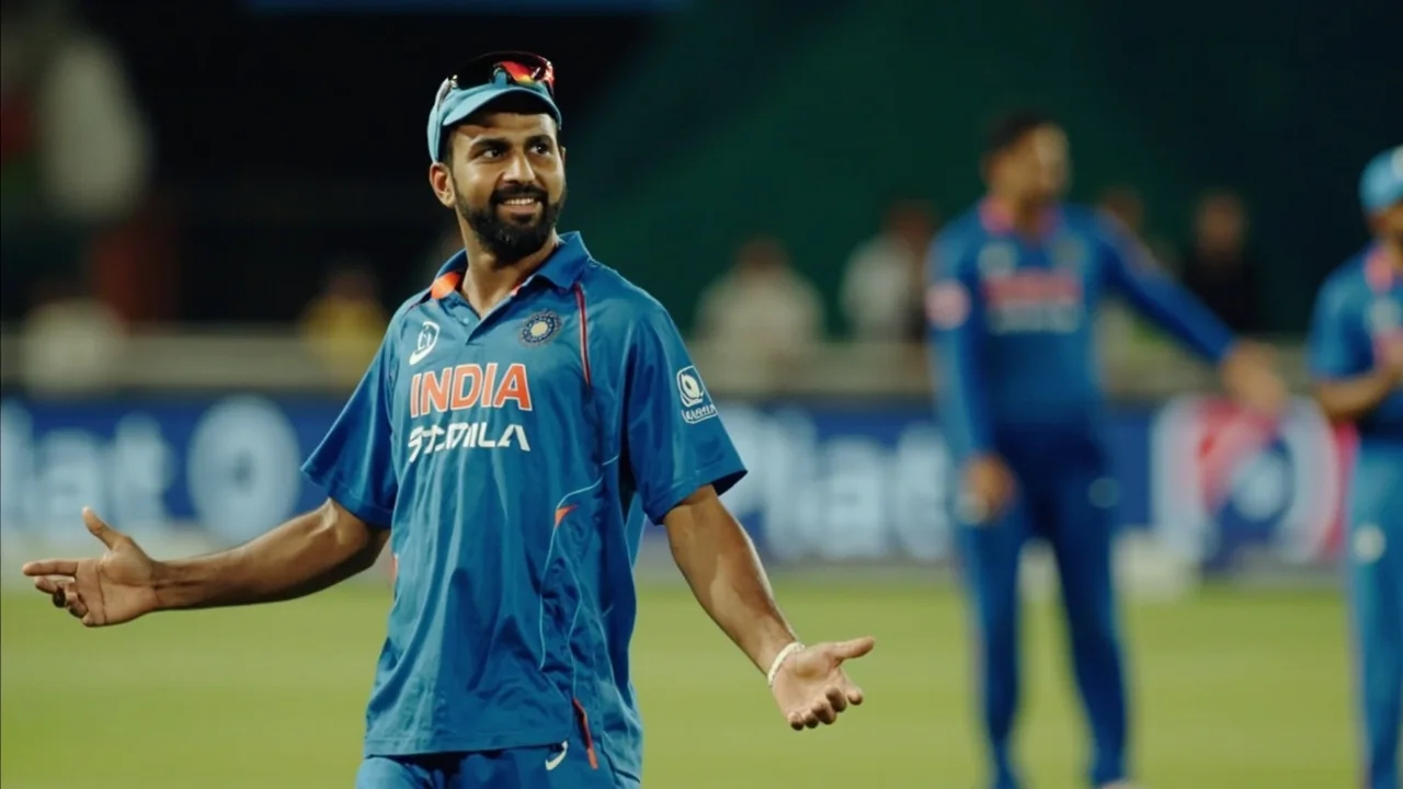 Indian spinner working through a captain's field set with a deep square leg in place